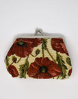 Poppy Tapestry Kiss Lock Coin Purse