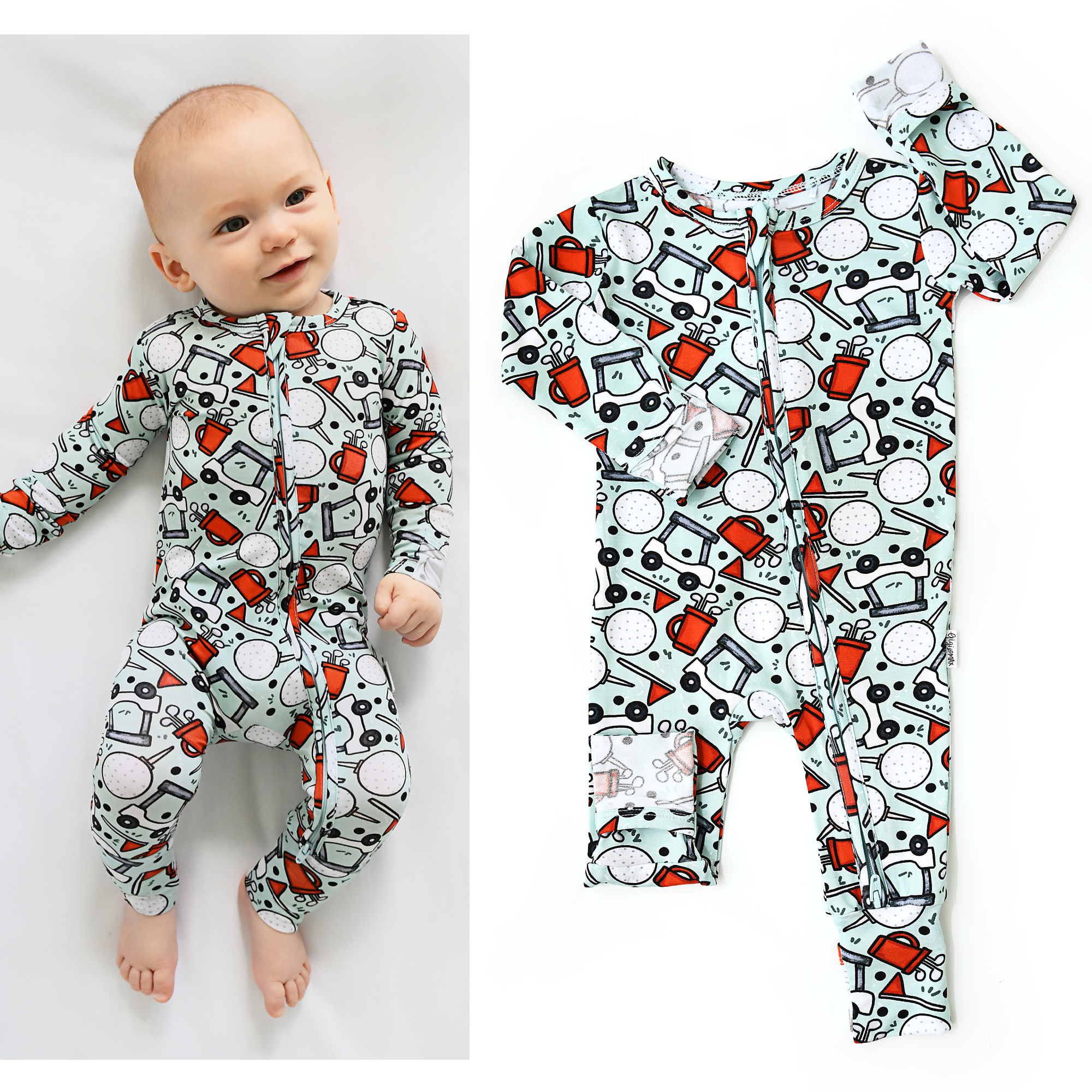 Bamboo Baby Pajama Sleepies Little Baby Zip Caddie
