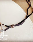 White and Gold Gator Embossed Leather Hat Band Only 951g