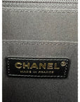 Chanel Calfskin Quilted Strap into Flap Black Burgundy Shoulder Bag