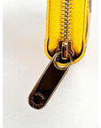 Louis Vuitton Yellow Vernis Patent Leather Kusama Infinity Dots Zippy Wallet