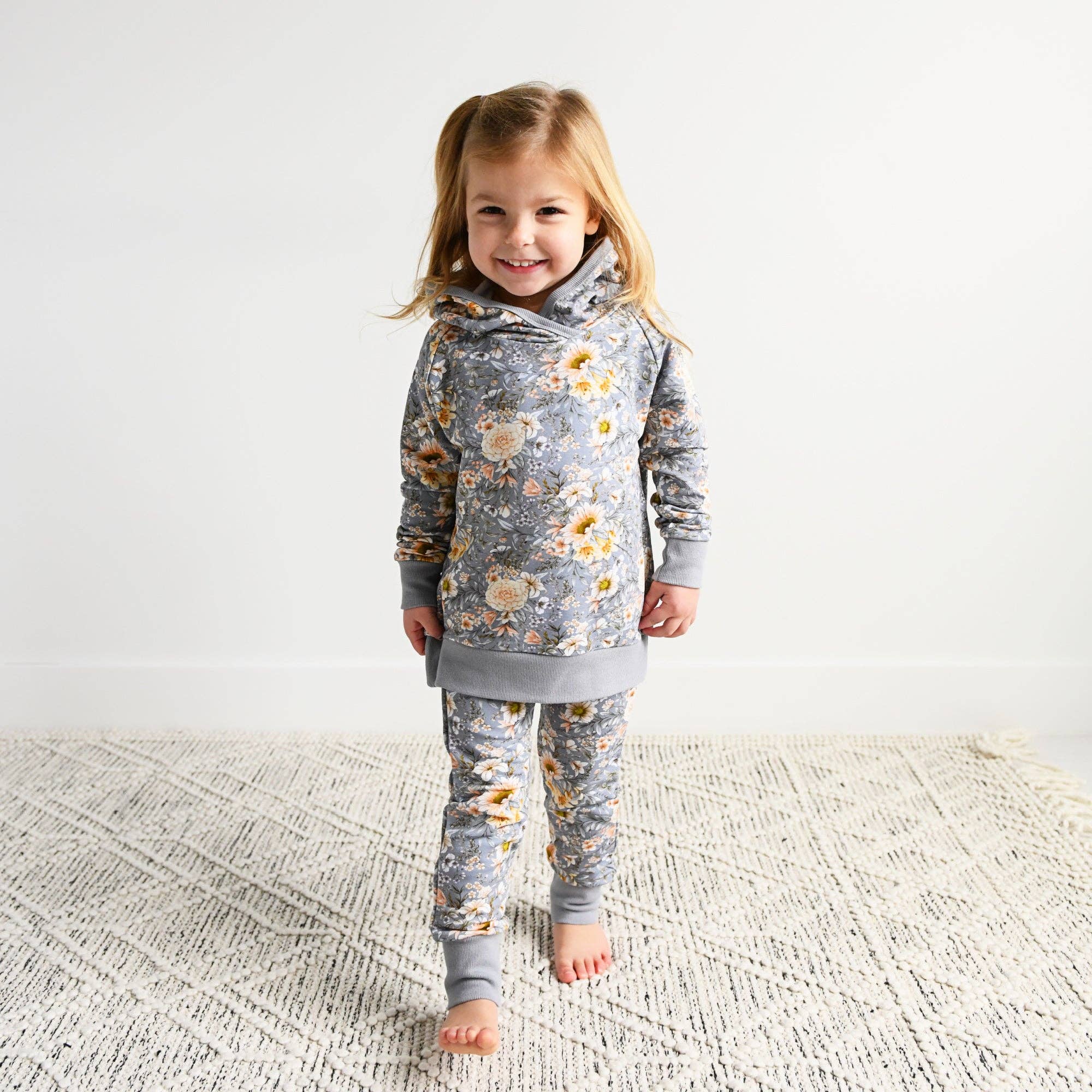 French Terry Bamboo Two Piece Hoodie Set Elodie Floral