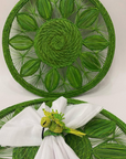 Leaf Medallion Handwoven Iraca Placemat