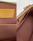 LOUIS VUITTON Vernis Alma BB Rose Velours M91585 Hand Shoulder Bag Pre owned