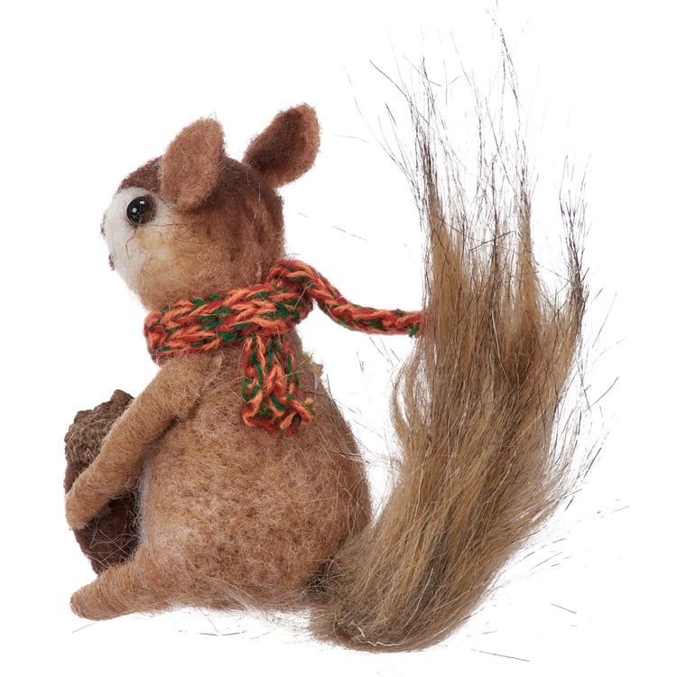 Squirrel With Scarf Critter Ornament