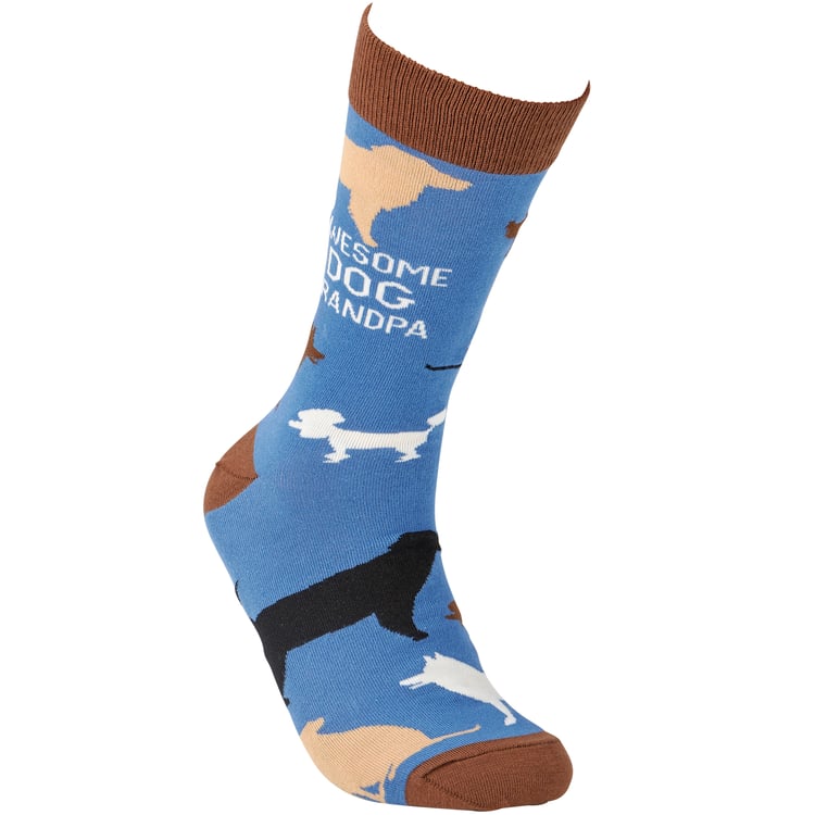 Awesome Dog Grandpa Socks