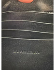 Burberry Signature Grain Leather Check Embossed Langley Black Crossbody