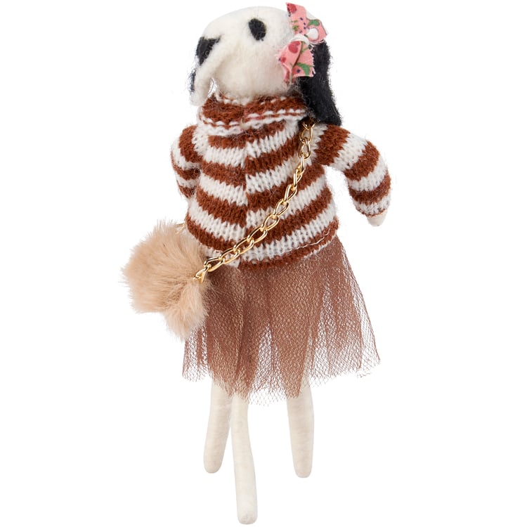 Brown Dress Dalmation Dog Ornament