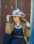 African Turquoise Triple Strand Bracelet 804s