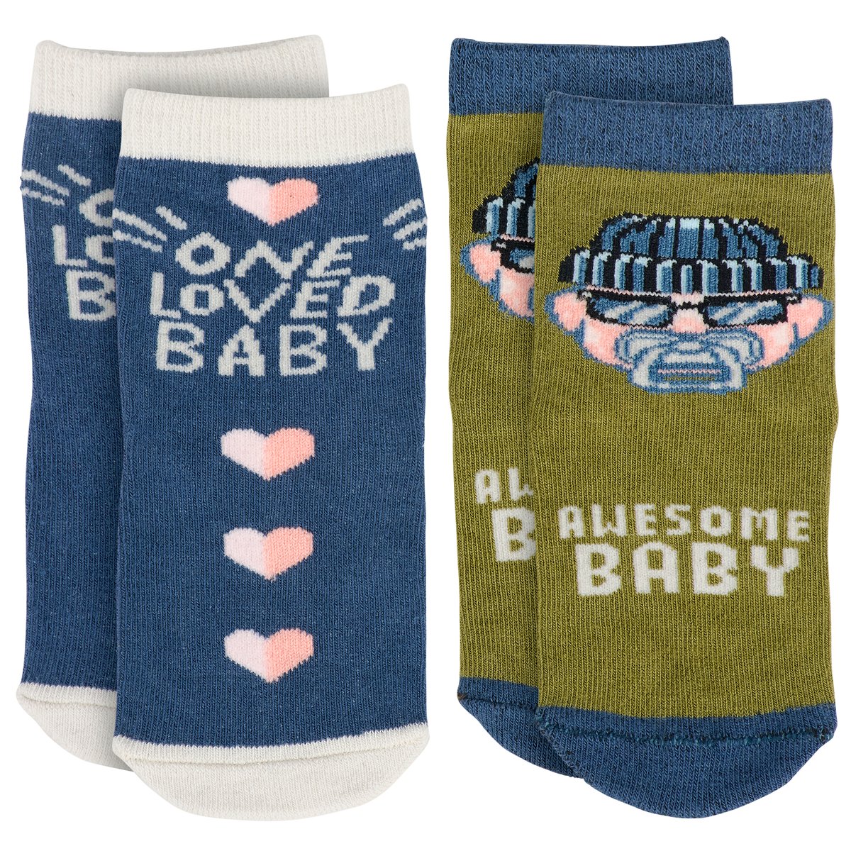 One Loved Baby/Awesome Baby Baby Sock Set