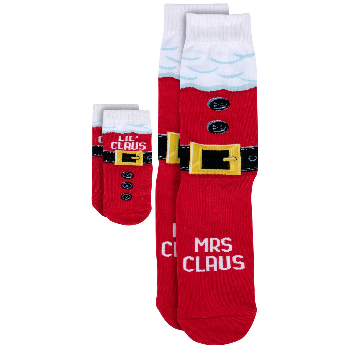 Mrs. Claus &amp; Lil' Claus Christmas Sock Set