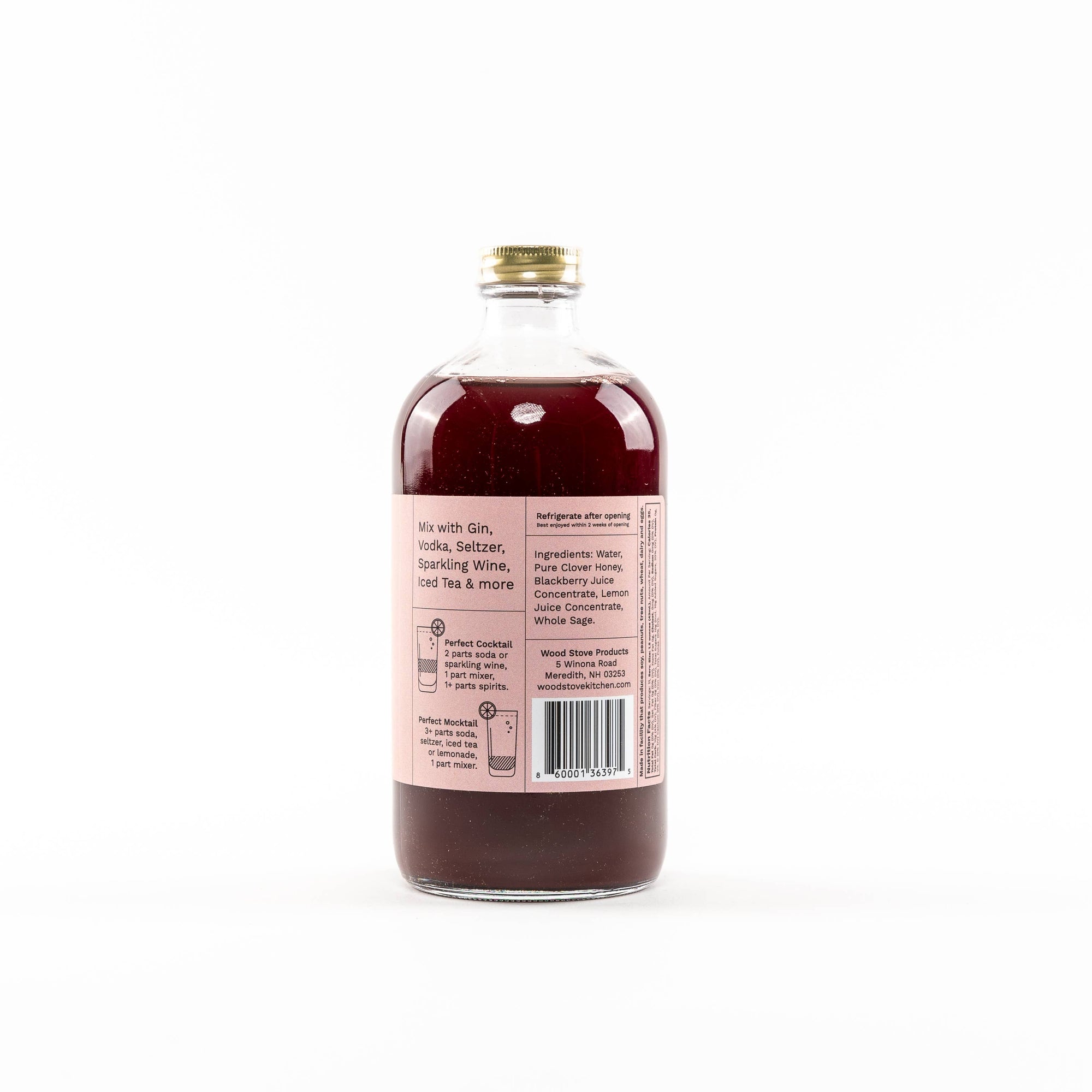Blackberry &amp; Sage Cocktail Mixer and Mocktail Mixer, 16 fl oz