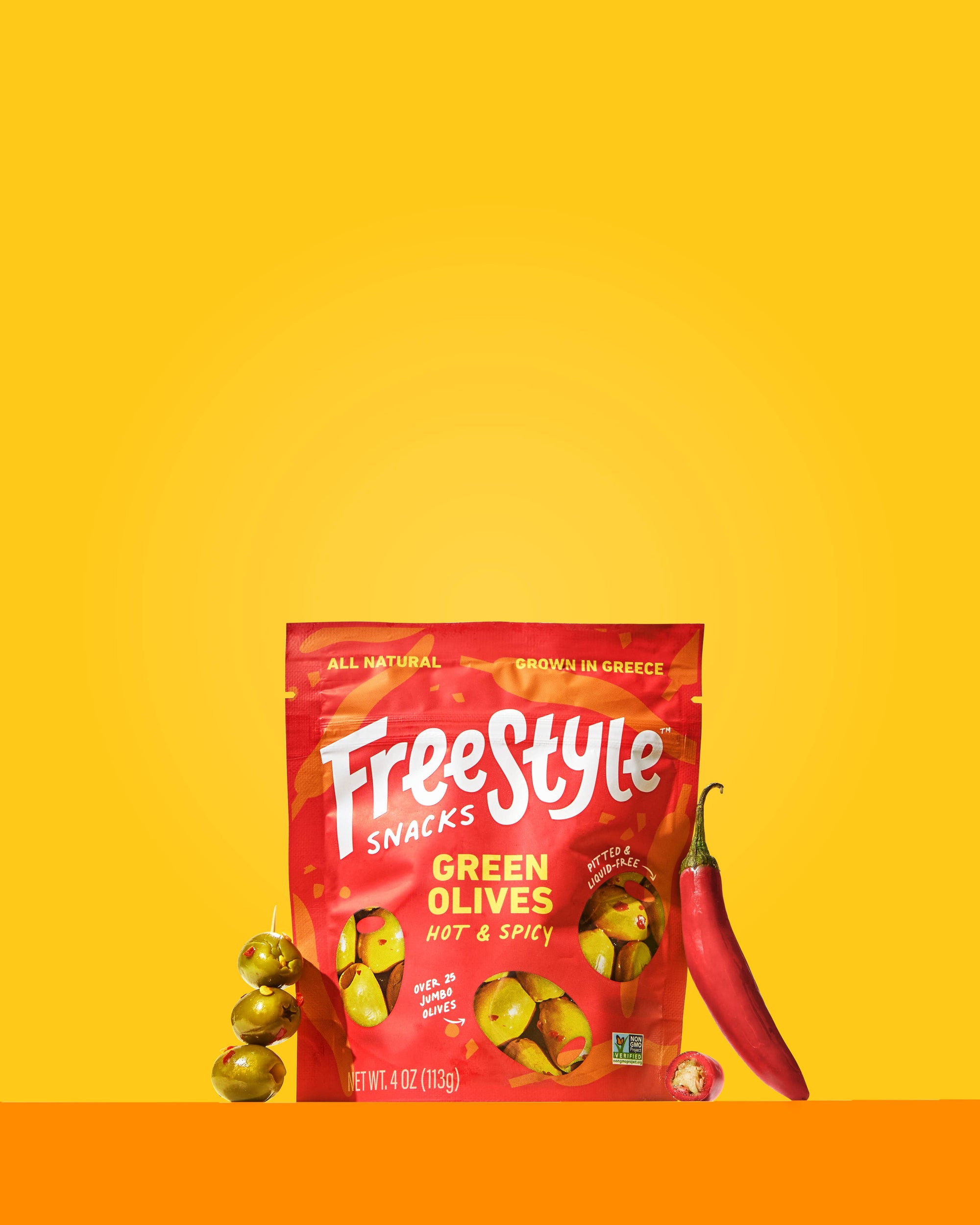 Hot &amp; Spicy Green Olives