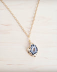 Gilded Black Agate Necklace 257ma