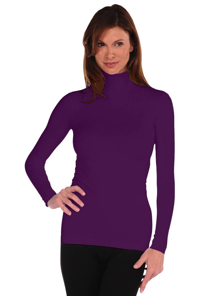 Tees By Tina Long Sleeve Mock Neck Turtleneck (800MN)