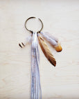 Boho Western Boot Bling Charm with Leather Fringe 500b