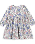 Vintage Floral Girls Dress - Soft Bamboo Jersey