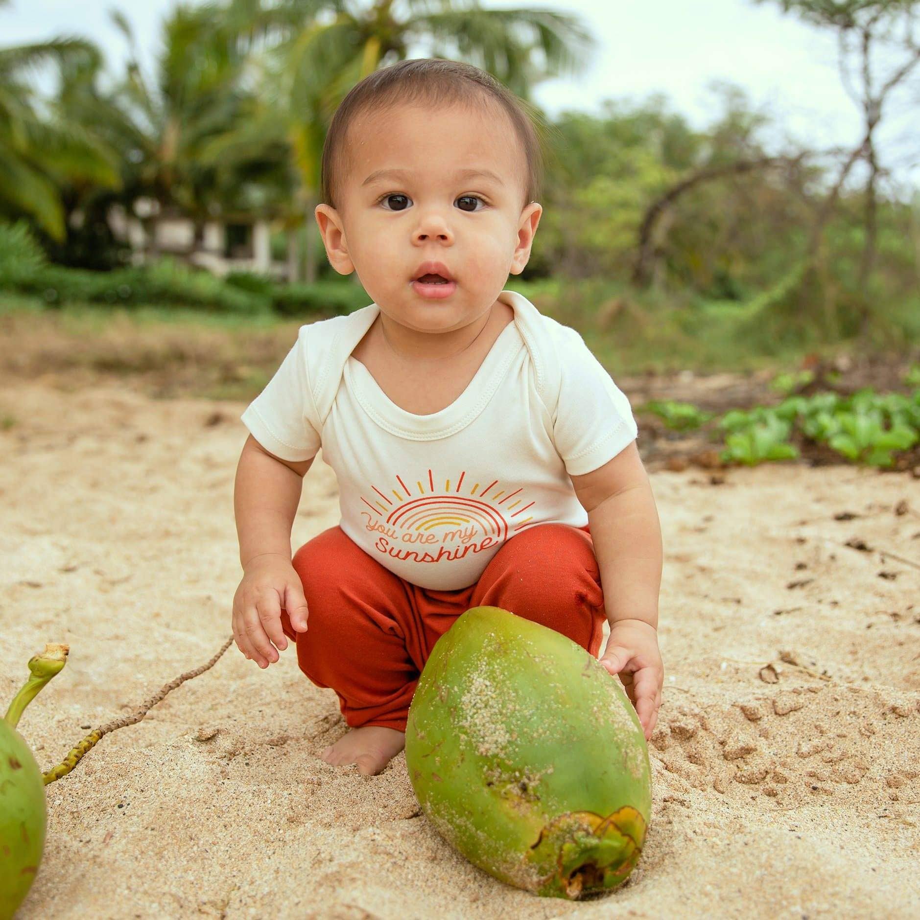 finn + emma Organic Cotton You Are My Sunshine Bodysuit