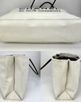 Chanel Essential 31 Rue Cambon Slopping White Leather Tote