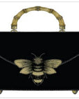 s.e. hagarman Posh Bee Purse Birthday Greeting Card