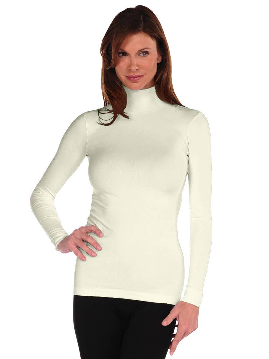 Tees By Tina Long Sleeve Mock Neck Turtleneck (800MN)