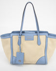 Gucci Beige x Brown Canvas Swing Tote - 