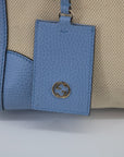 Gucci Beige x Brown Canvas Swing Tote - 