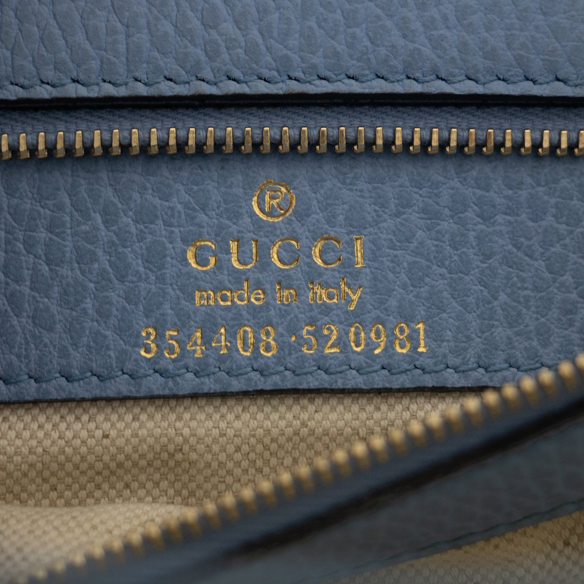 Gucci Beige x Brown Canvas Swing Tote - 
