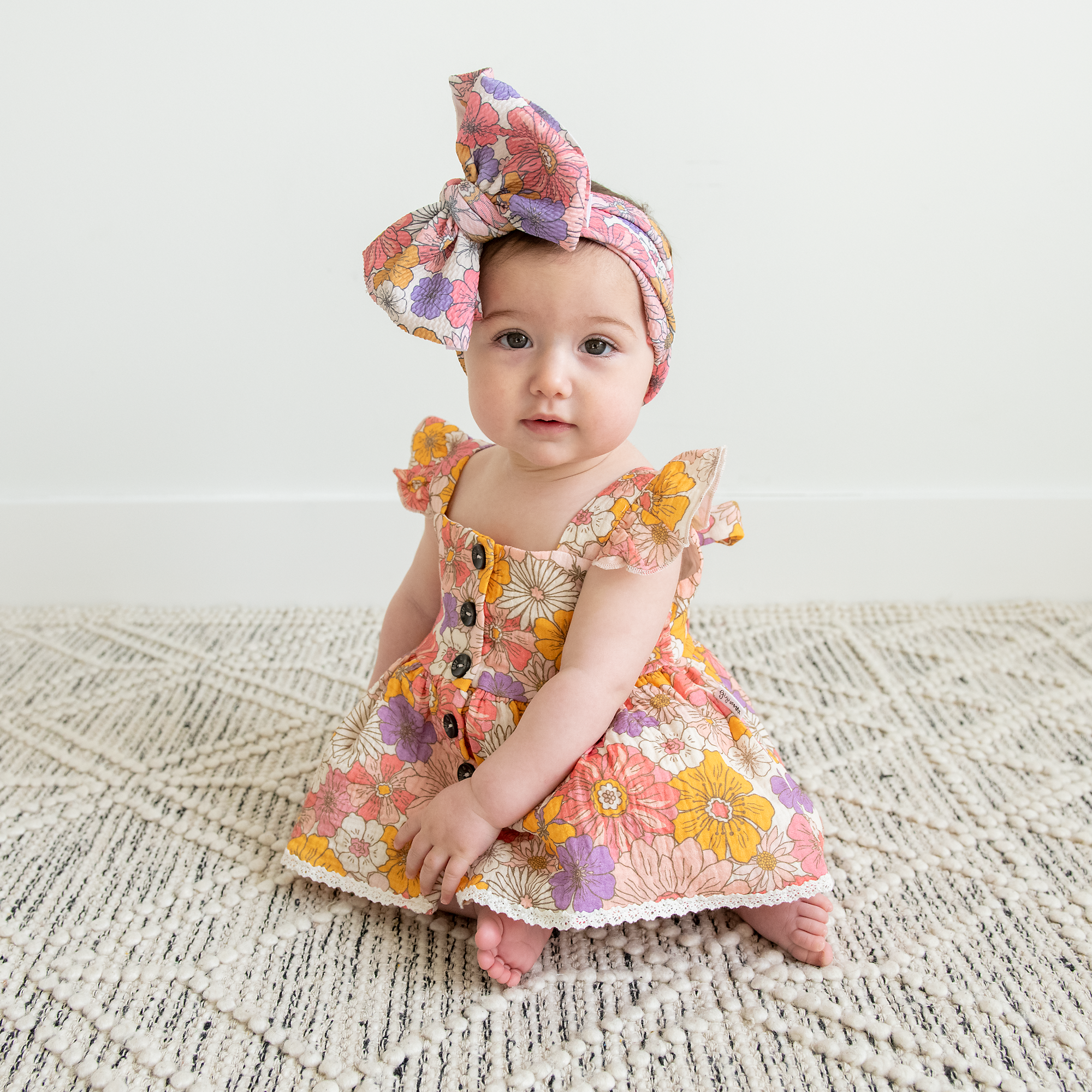 Girl Baby Clothes Dress Two Piece Lakehouse Set Amara