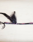 Genuine Leather Magenta Navajo w/ Black Feathers 954w