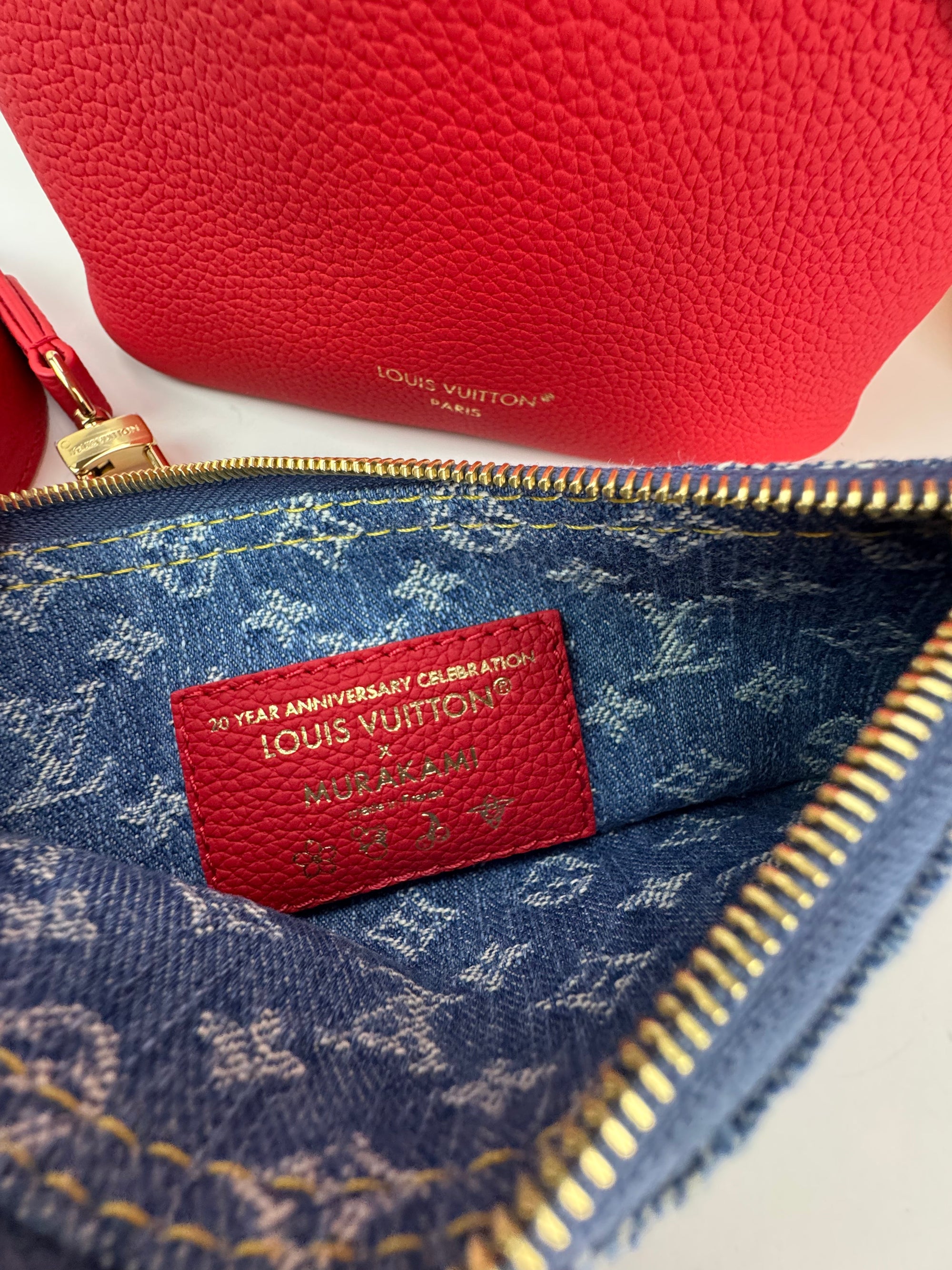 Louis Vuitton x Takashi Murakami Cerises Cherry Neverfull Inside Out BB