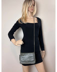 Chanel Quilted Lambskin Stitched Wallet on a Chain Crossbody Bag