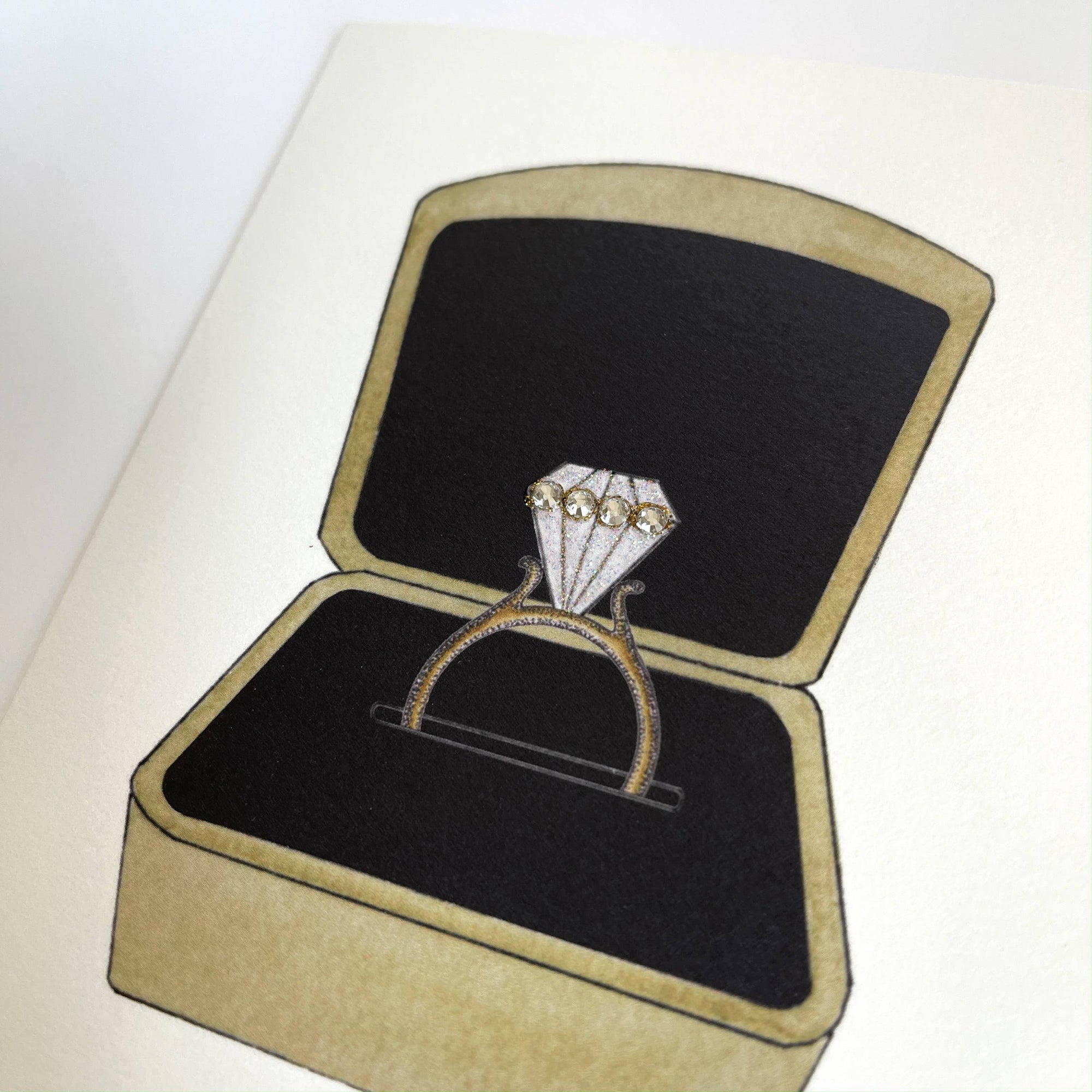 s.e. hagarman Happy Engagment Greeting Card