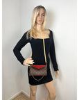 LOUIS VUITTON Pallas Monogram Clutch Cherry Crossbody