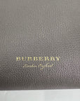 Burberry Banner House Check Leather Canvas Medium Hand Shoulder Bag