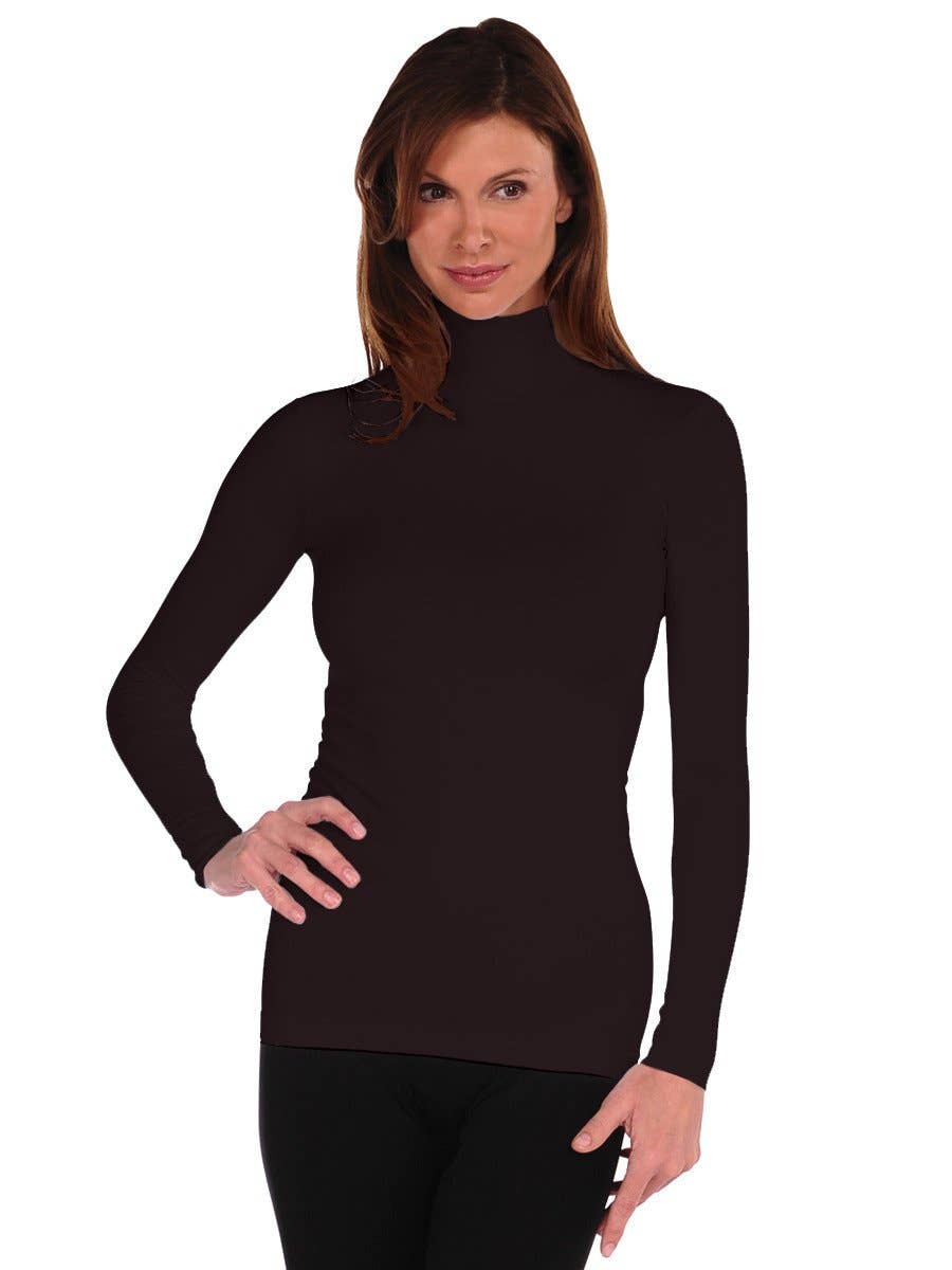 Tees By Tina Long Sleeve Mock Neck Turtleneck (800MN)