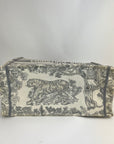 Dior Medium Book Tote Toile de Jouy Ecru and Gray Embroidery