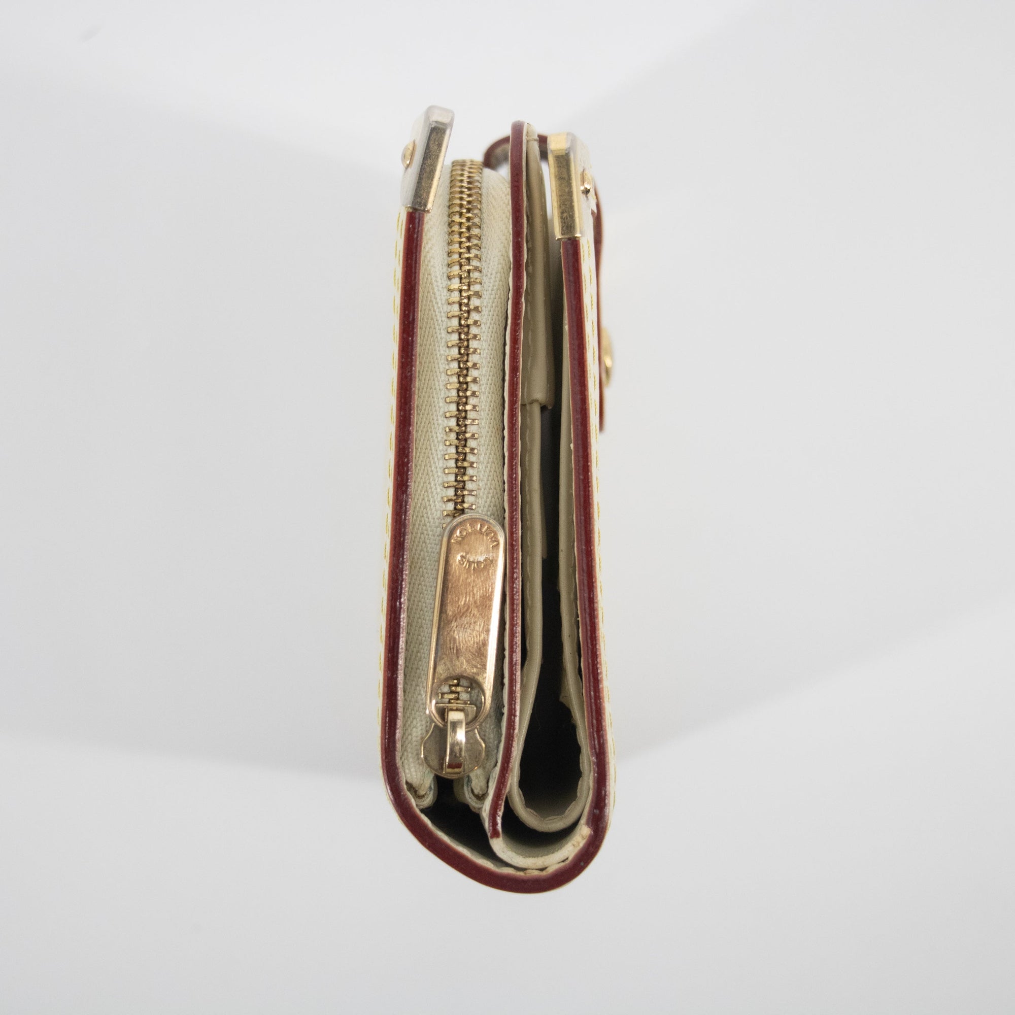 Louis Vuitton Ivory Suhali Compact Zippy Wallet  