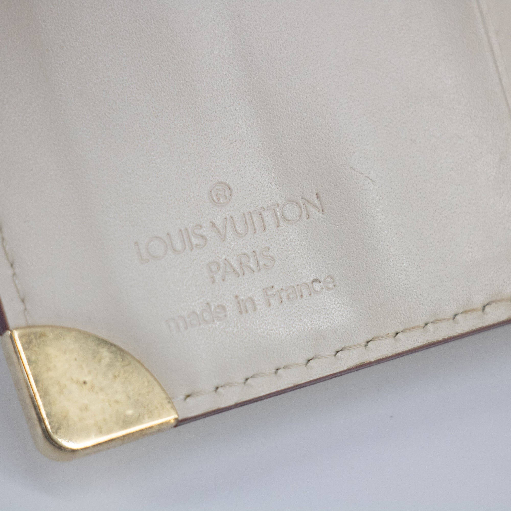 Louis Vuitton Ivory Suhali Compact Zippy Wallet  