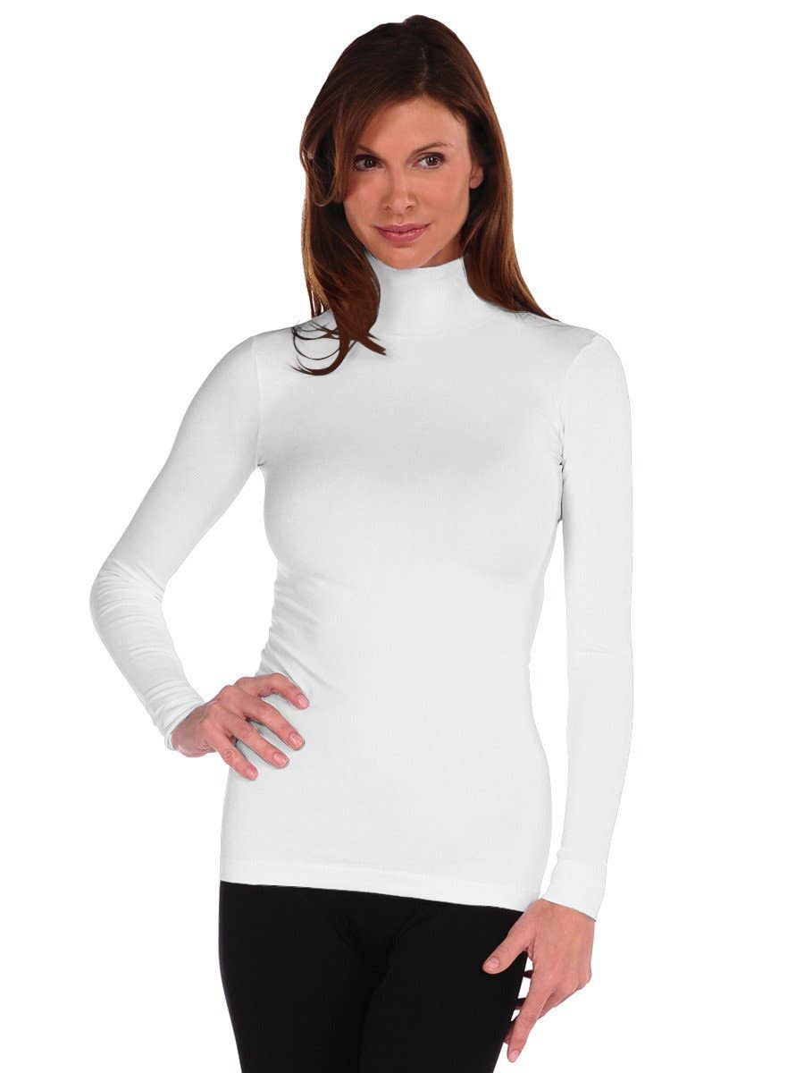 Tees By Tina Long Sleeve Mock Neck Turtleneck (800MN)