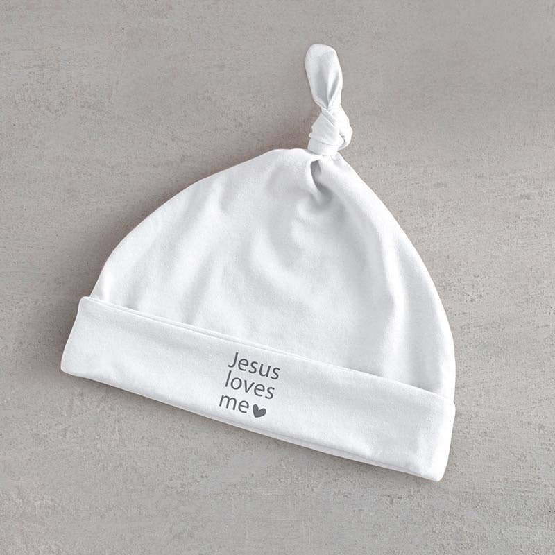 Jesus Loves Me Knotted Hat