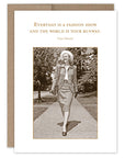 Fashion Show Birthday Card