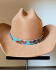**Copper Laredo Embossed Leather Hat Band Only 981x