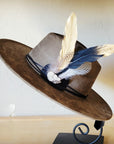 Black Gold Feather & Turquoise Slab Hat Band + Choice of Hat 986b