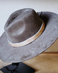 Tan Hide Western Leather Band w/ Choice of Boho Hat 985L