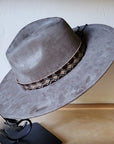 Red Brown Navajo Western Leather Band w/ Choice of Boho Hat 985j