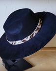 Gold Aztec Western Leather Band w/ Choice of Boho Hat 985e