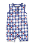 Americana Bamboo Short Baby Romper - 4th of July