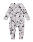 Airplane Zipper Romper -  Bamboo Baby Footie Outfit