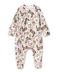 Western Christmas Baby Bamboo Zipper Romper - Cowboy Holiday